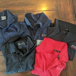 Lot of 5 Company Golf Polos